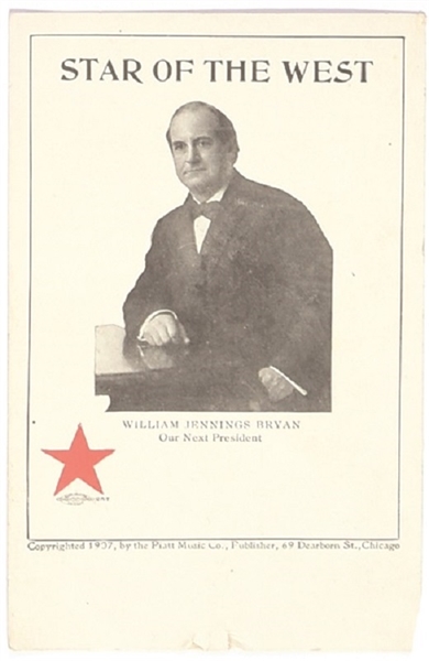 Bryan Star of the West Postcard
