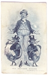 Taft Uncle Sam Billy Possum Postcard