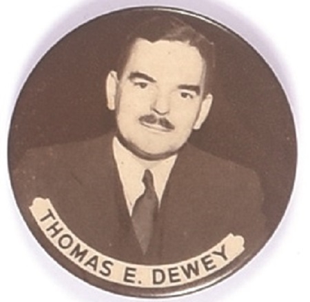 Dewey Brown and White Celluloid