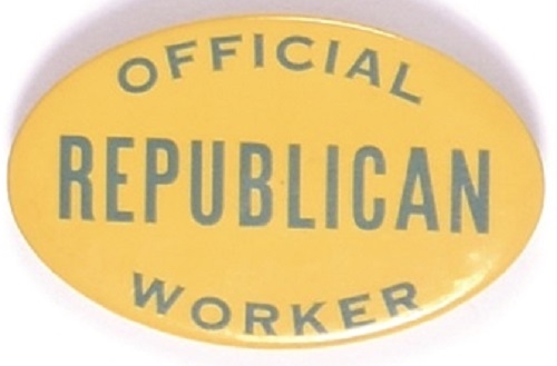 Eisenhower Official Republican Worker