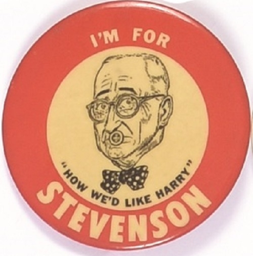 Stevenson Anti Truman Celluloid