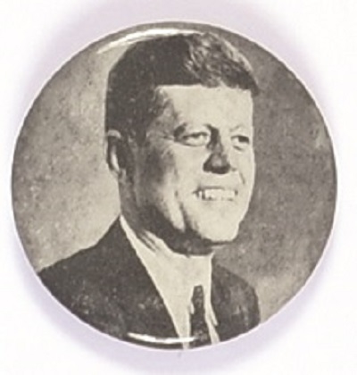 JFK Black and White Picture Pin