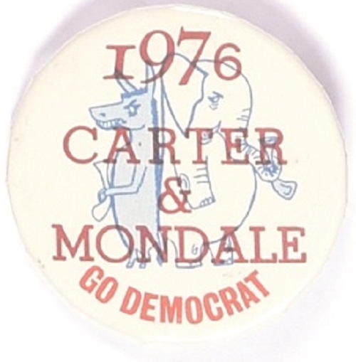 Carter, Mondale Go Democrat
