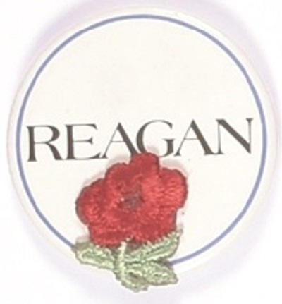 Reagan Celluloid With Cloth Flower