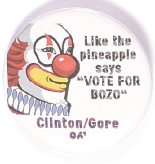 Clinton, Gore Clown Pin