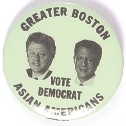 Clinton, Gore Greater Boston Asian Americans