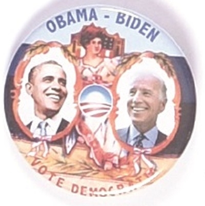 Obama, Biden Vote Democratic Lady Liberty Jugate