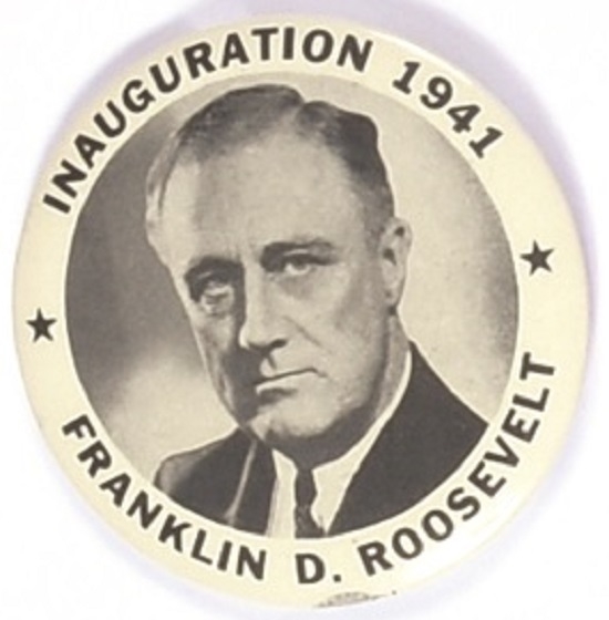 Roosevelt 1941 Inauguration Celluloid