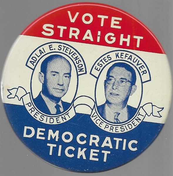 Stevenson, Kefauver Vote Straight Democratic Ticket