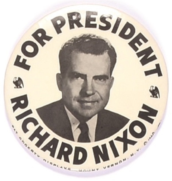 Nixon for President Small Eagles Celluloid