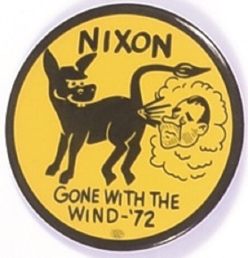 Nixon Gone With Wind Dark Yellow Celluloid