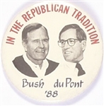 Bush, duPont Delaware Coattail