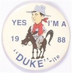 Dukakis Yes Im a Duke-Ite