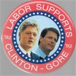 Labor Supports Clinton, Gore