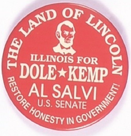 Dole, Kemp, Salvi Land of Lincoln Pin