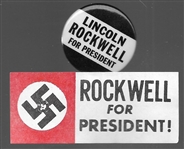 Rockwell for President Pin, Sticker