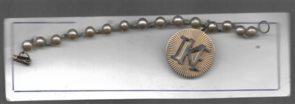 Eisenhower Ike Charm Bracelet and Originial Card