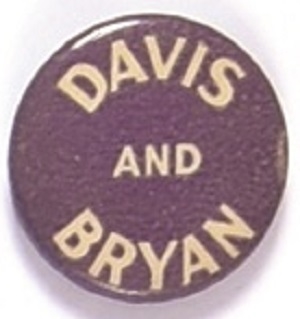 Davis and Bryan Purple and White Celluloid