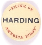 Harding Think of America First