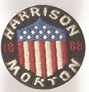 Harrison, Morton Cloth Shield Stud Larger Letters