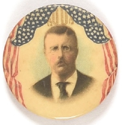 Theodore Roosevelt Flag Celluloid