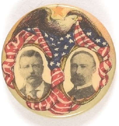 Roosevelt, Fairbanks Scarce Eagle and Flag Jugate