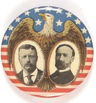 Roosevelt, Fairbanks Eagle, Stars and Stripes Pin