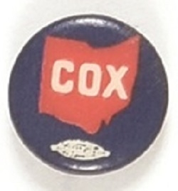 James M. Cox Scarce Ohio Celluloid