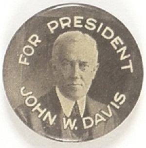Davis for President Picture Pin