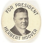 Hoover for President Handsome Celluloid