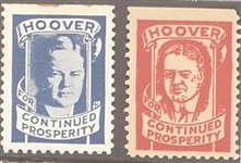 Pair of Herbert Hoover Stamps
