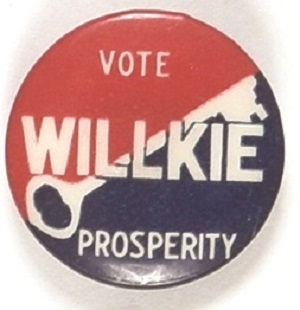 Willkie Prosperity Key Celluloid