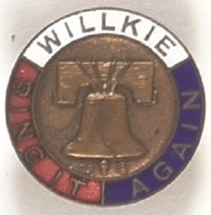 Willkie Liberty Bell Pin