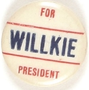 Willkie for President Celluloid