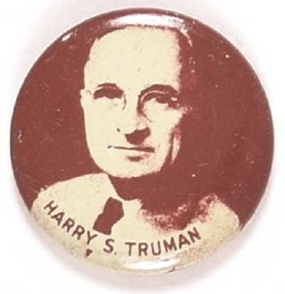 Truman Brown and White Litho