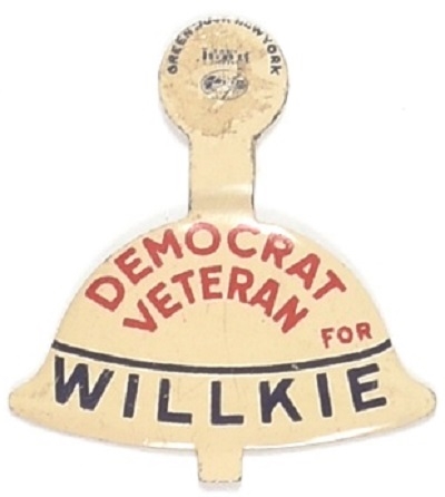 Democrat Veteran for Willkie Tab