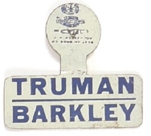 Truman, Barkley Litho Tab