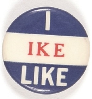 I Like Ike 1 Inch Celluloid