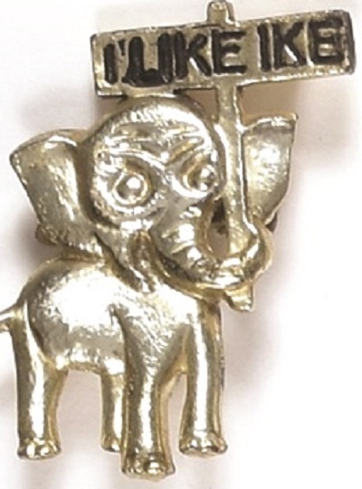 I Like Ike Elephant Pin