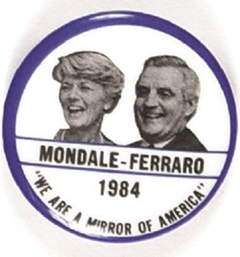 Mondale, Ferraro Mirror of America Jugate