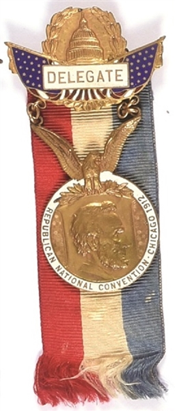 Taft/TR 1912 GOP Convention Badge