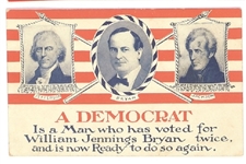 Bryan Democrat Postcard