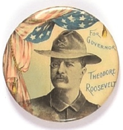Roosevelt for Governor Rough Rider Pin