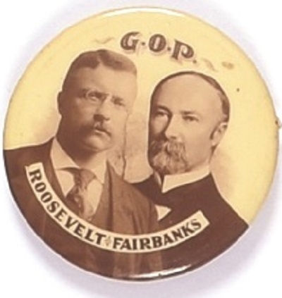 Roosevelt, Fairbanks Scarce Jugate