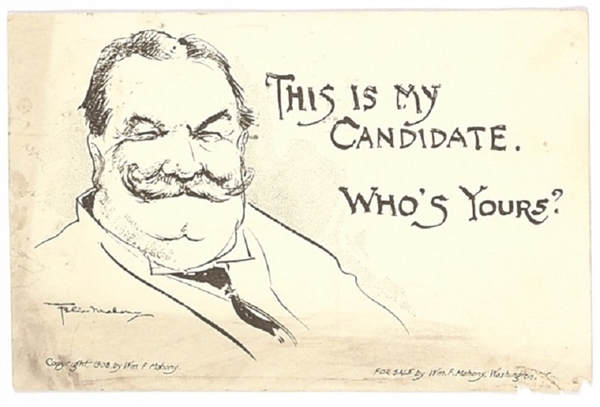 Taft This is My Candidate Postcard