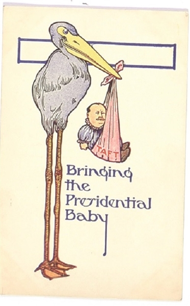 William Howard Taft Stork Postcard