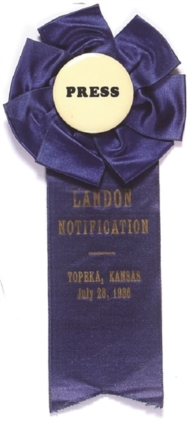 Landon Press Notification Rosette, Ribbon