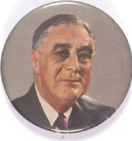 Roosevelt Multicolor Celluloid, Head and Shoulders Image