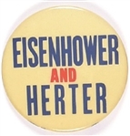 Eisenhower and Herter Massachusetts Pin