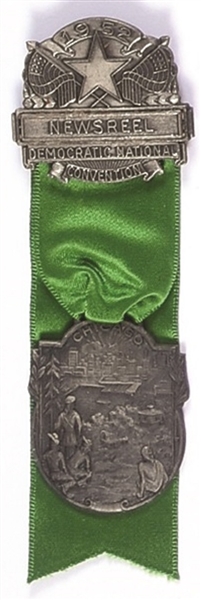 Stevenson 1952 Convention Newsreel Badge